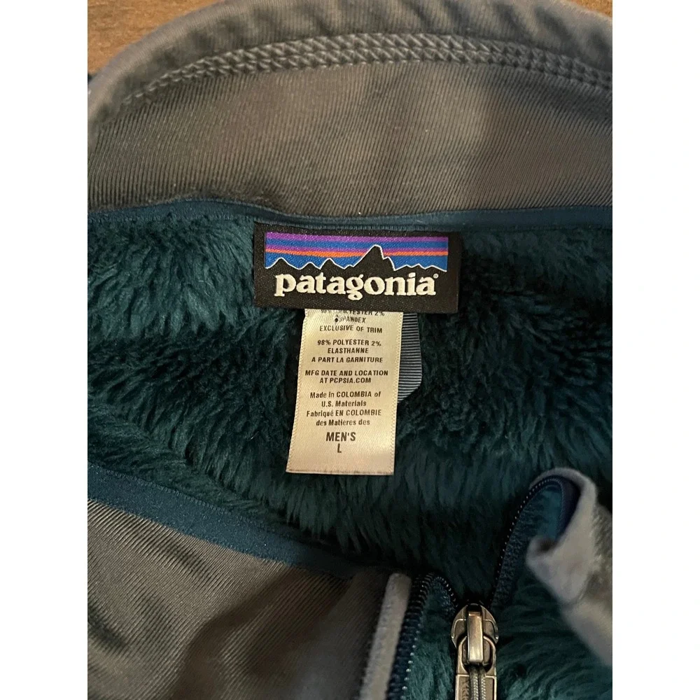 Patagonia R2 Regulator Fleece Jacket Mens Large Teal Blue Polartec Thermal Pro
